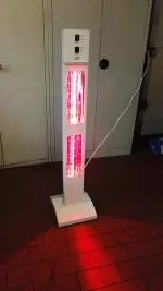 Heizstrahler Test : Die Verpackung des Powerheizstrahler Burda Smart Tower